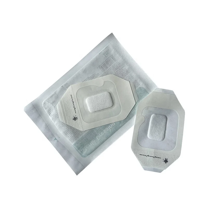 7x6cm Waterproof PU Iv Dressing Surgical dressing pad absorbent wound dressing Sterile medical