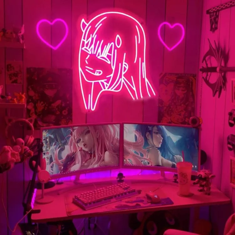 Happy birthday  led Custom neon flex sign Favourite Anime Custom Neon Signs lights for Wall