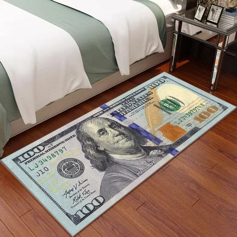 Money 100 dollar bill rug