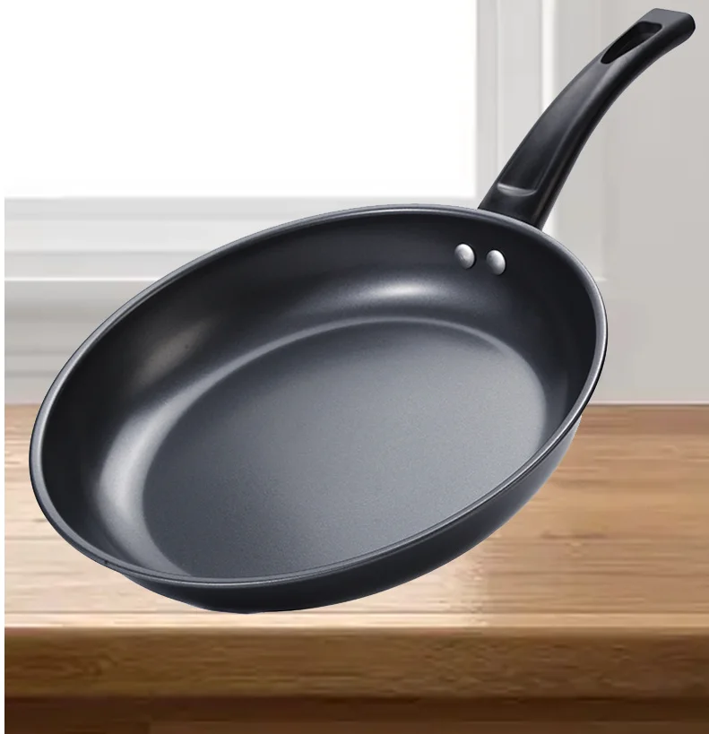 Factory direct selling 24 cm small fried cooker long handle, non -stick pan -steak, home small frying cooker