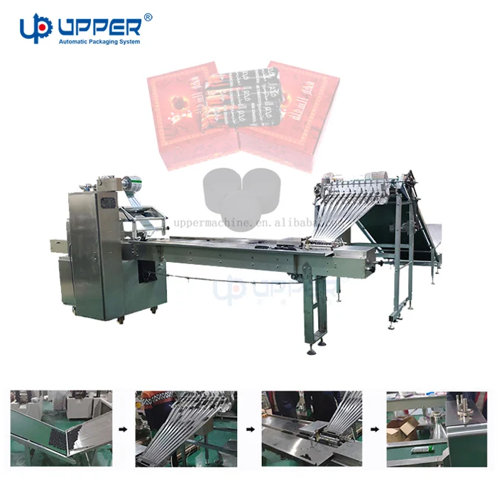 Pillow packing bag Bbq Wood hookah charcoal UPPER Shisha Coal charcoal horizontal packaging machine