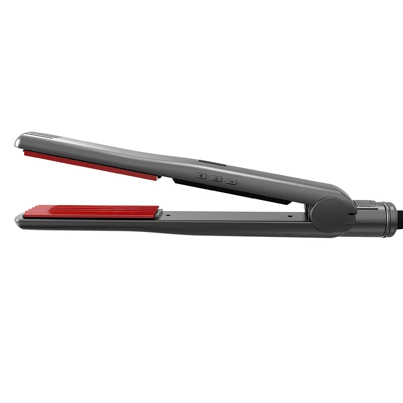 Good Quality Dual Voltage PTC Rapid Heating 2 in 1 Hair Straightener and Curler with Lock LCD Display Hair Iron