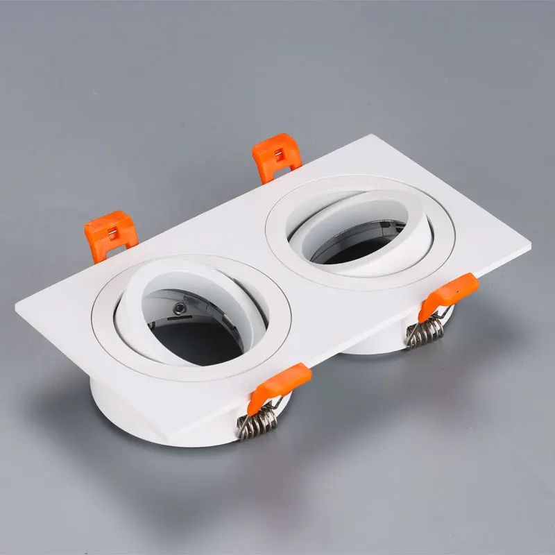 Waterproof Mr16 Face Ring Commercial Indoor Hotel Office Celling Linear Plastic Frame Cob Led Module Downlight Housing