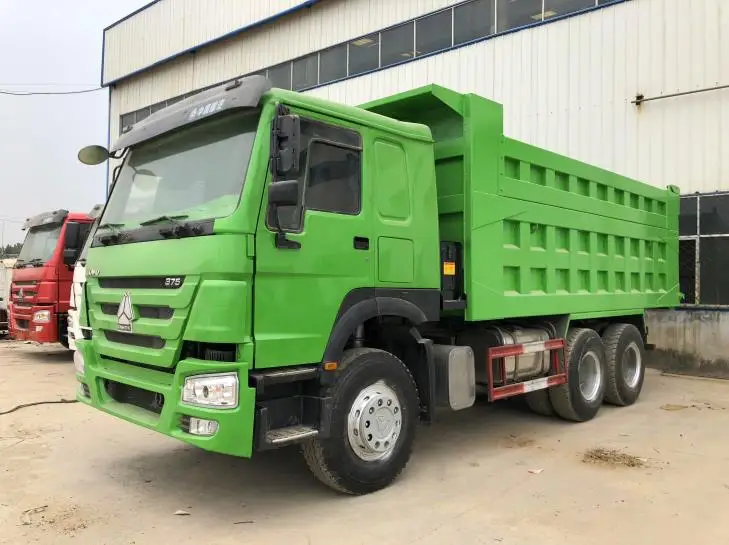Б/у грузовик 6x4 371hp HOWO б/у ZZ3257N3847C 2017 недорогой самосвал Sinotruck для
