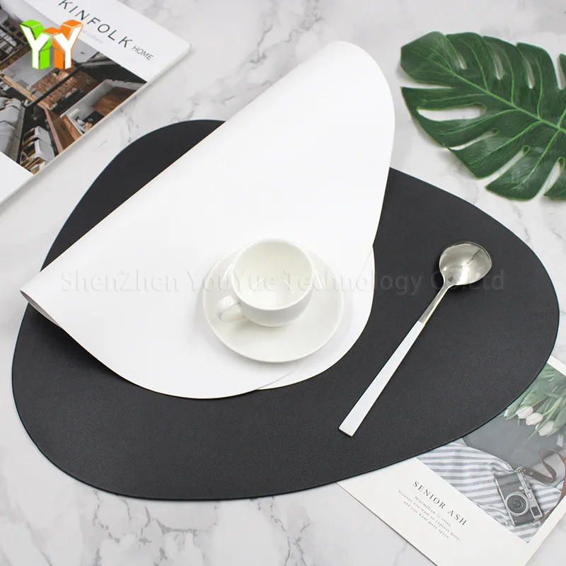 Оптовая продажа, Экологически чистая искусственная кожа, противоскользящая Роскошная ковриковая подстилка в западном стиле