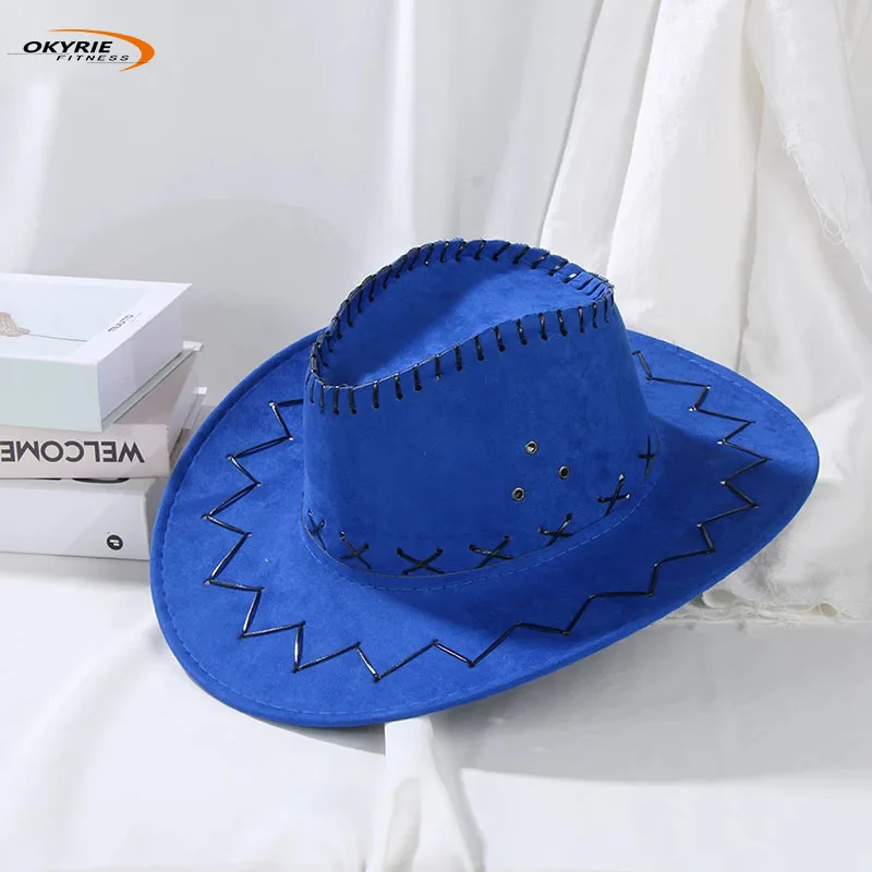 OKyRie Lowest Price Man Women Buy Leather Stetson Leather Wholesale Panama Fedora Hat Kids Jazz Cowboy Hats