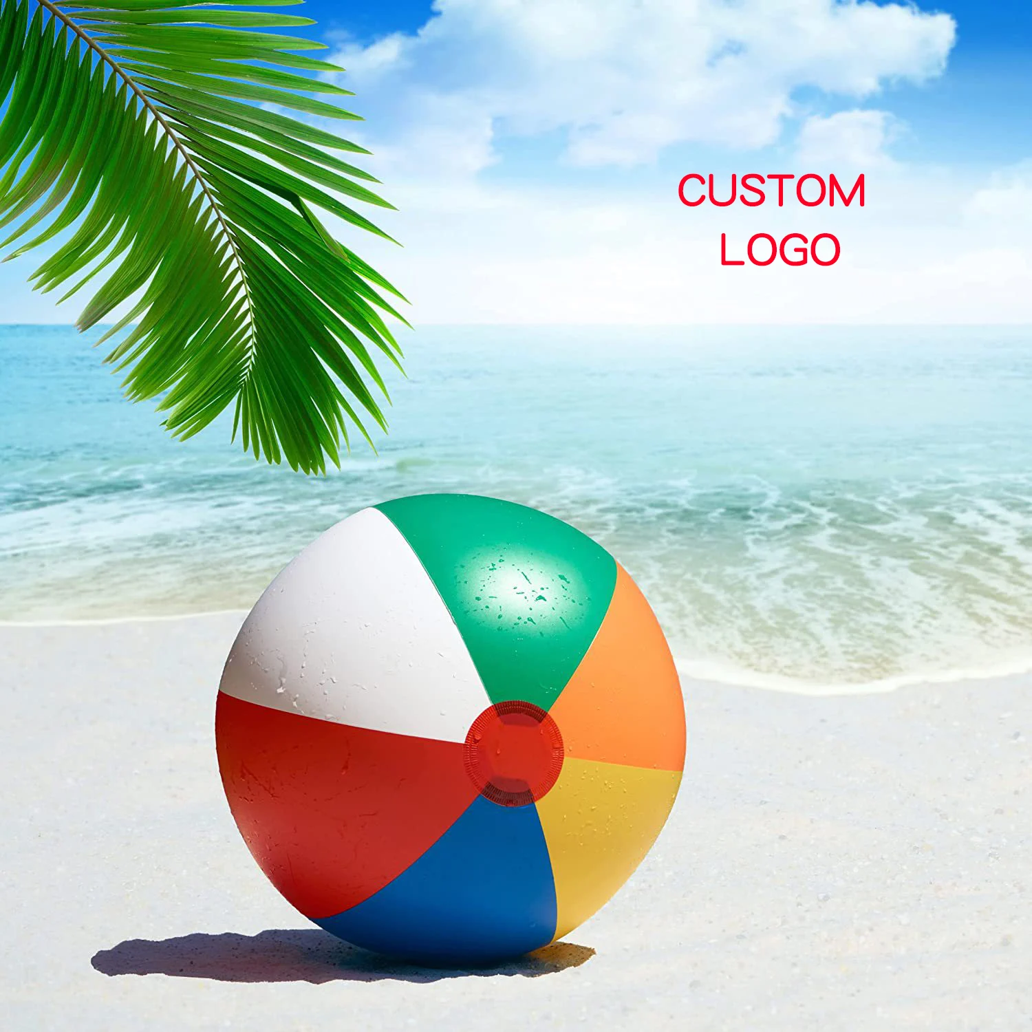 Hot Sale Promotional PVC Beach Balls Customized Colorful PVC Inflatable Beach Ball