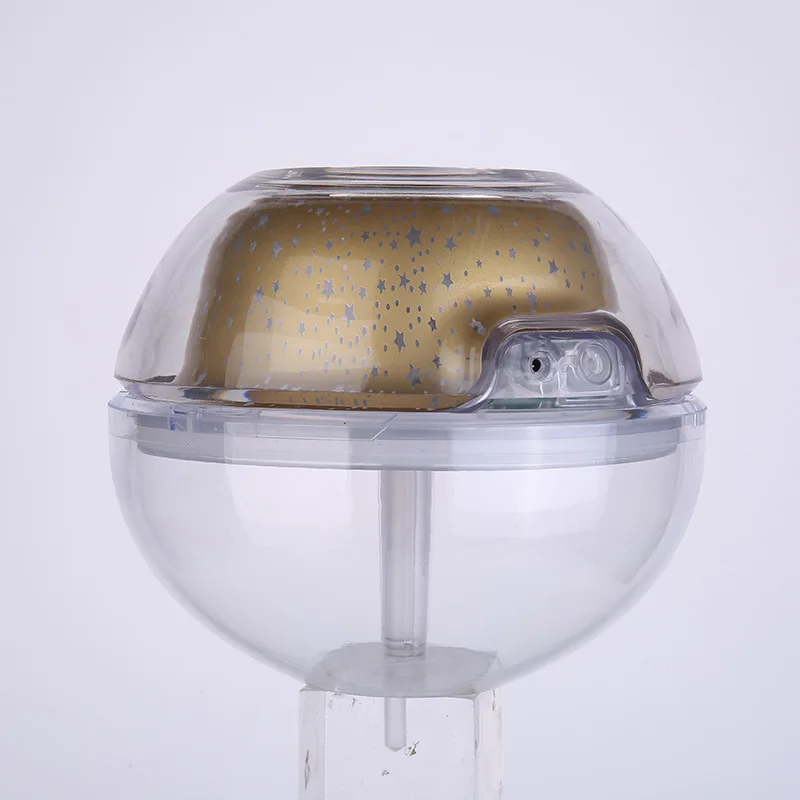 Large Capacity Creative Home Humidifier Star Projection night light colorful Glass Battery Powered Air Purification Room