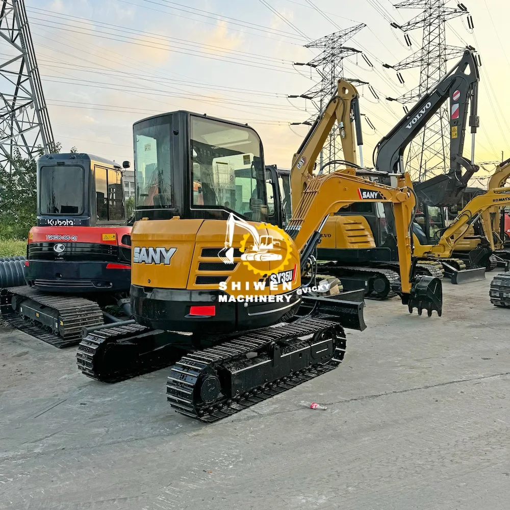 Used excavator SANY 35 2024 model SANY SY35U SY35c SY26U SY18U SY16c mini excavadora SANY 35 U mini excavator with side boom