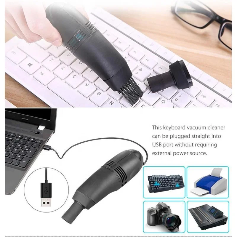 Универсальный USB компьютера щетка для пыли пылесоса креативный мини Клавиатура ноутбука вакуумного крепления грязь и набором