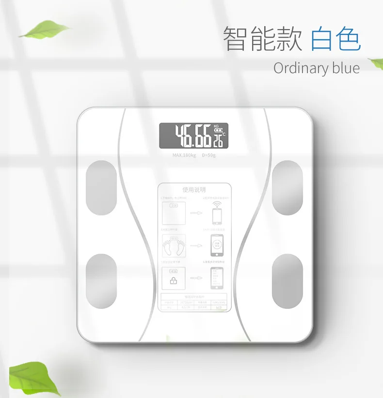 Customized Bathroom Digital Weighing Scale with BMI Accurate Bluetooth Home User Health Equipment Sync Apps Plans Large Display