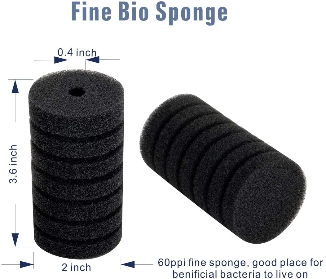 Hygger Aquarium Fish Tank Water Cleaning Filter Single Sponge Filter HG-908-SINGLE-M