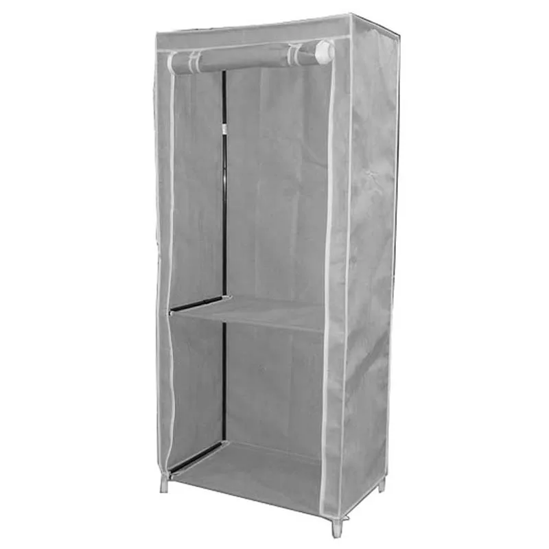 Tenice Portable Wardrobe Extra Strong & Durable Nonwoven Clothes Closet Storage Organizer with Hanging Rack