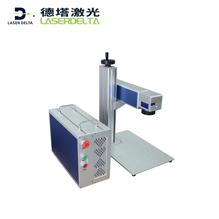 Laser Delta Metal Material Marking Split Desktop Portable 20w 30w 50w 100w Fiber Laser Marking Machine