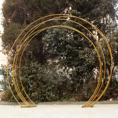 New wedding rainbow arch wrought iron geometric arch background decoration wedding arch