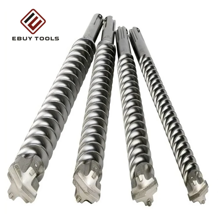 Good Quality Cross Tip SDS Plus Shank Electric Hammer Drill Bit SDS Drill Bit For Concrete  Marble Granite Drilling