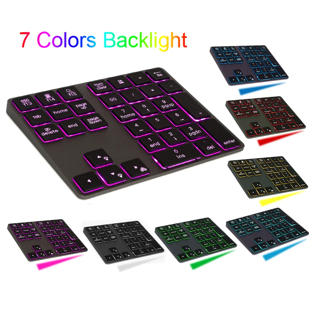 Wireless Mini Aluminium Digital Bluetooth Backlight Keyboard That Can Be Used As A Gift Is Suitable For Laptops