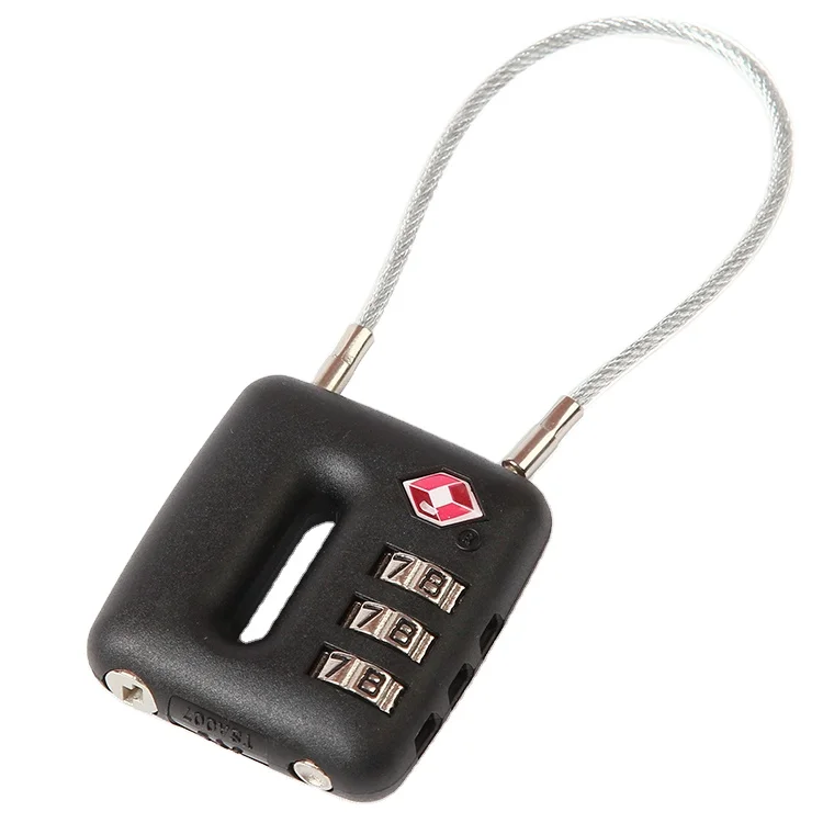 Travelsky tsa approved locks safe travel mini  tsa 3dial combination lock