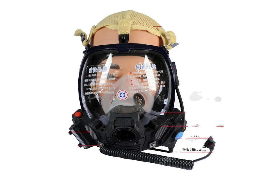 wireless radio communication full face mask for scba