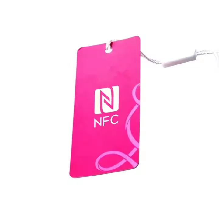 High Quality Nfc Label Recycled Custom Logo Nfc Rfid Label Tag Uhf Technology Nfc Garment Hang Tags