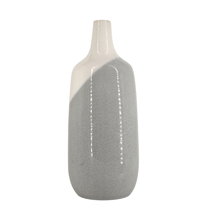 
Nordic Modern White&Blue Pottery Vase Ceramic Porcelain Flower Vase Sets For Home Decor 