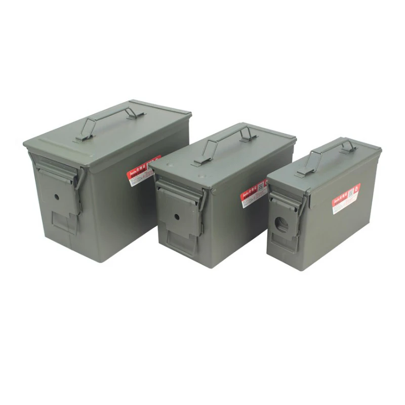 
MTB-2717 Iron Portable Guaranteed Quality Steel Metal Ammo Box 
