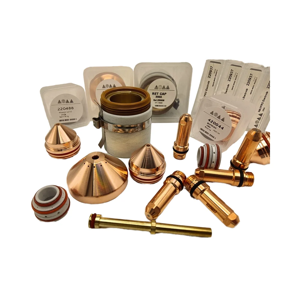 Long Service Life CNC Straight Maxpro200 Plasma Torch 420087 Plasma Cutting Torch Gun Consumables