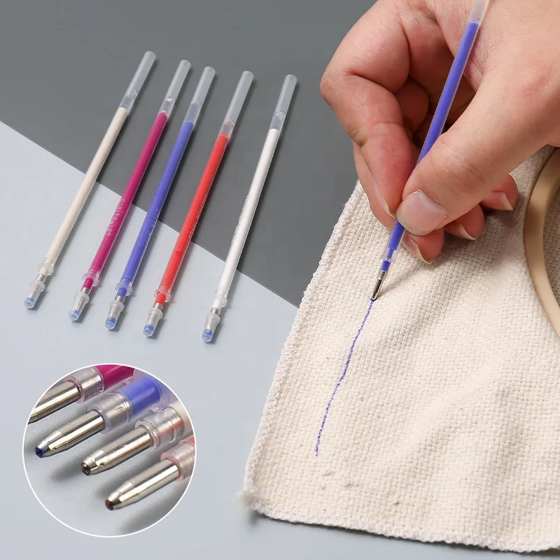 0.7mm Tip Erasable Ball Pen Refill For Adolescent And 1.0mm Gel Ink Pen Refill Heat Remove Ink Pen Marking Shoes Industry