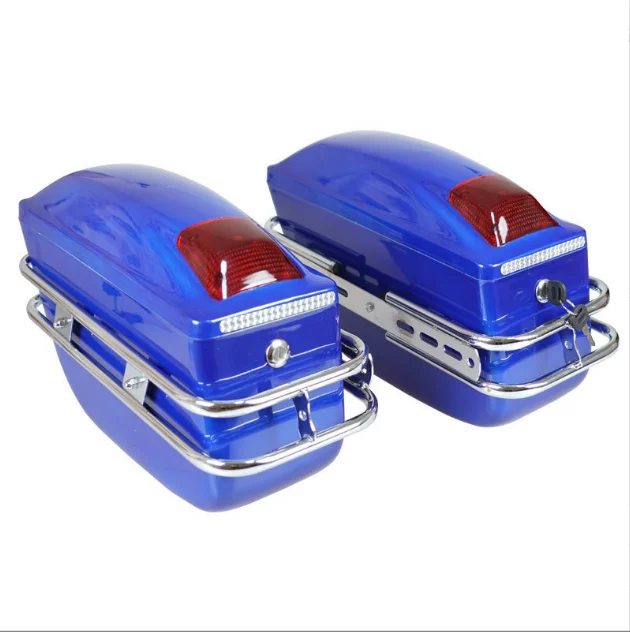 K6 motorcycle side box two three boxes hanging partial modified tailbox trunk tail boxes with light ABS material