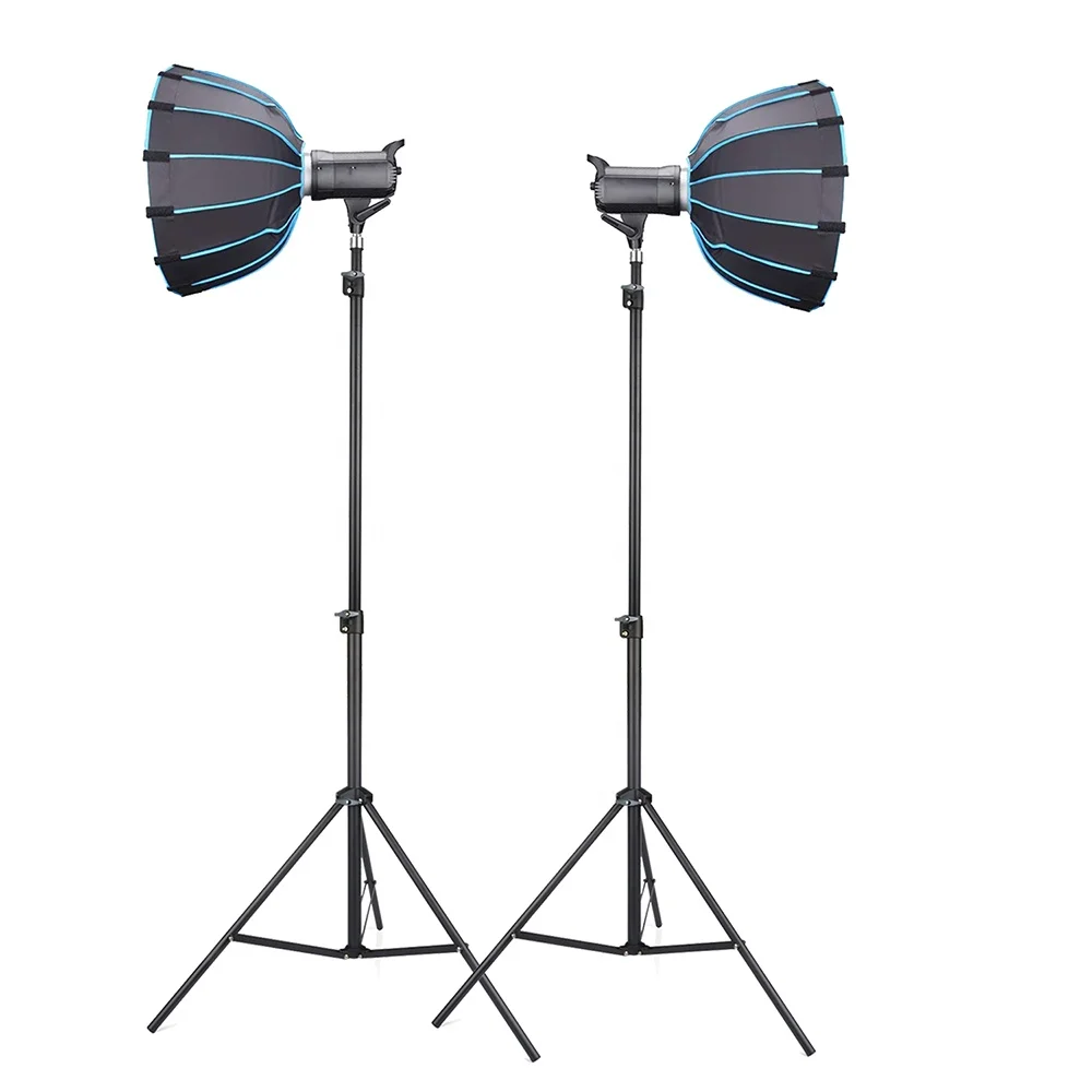 light led lamp stand work camera tripod photography adjustable recording video extendable big pipe flor stand