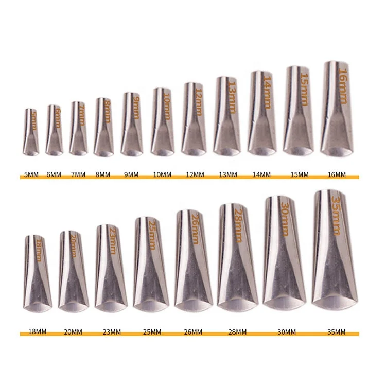 14-Piece set, Seam tool Stainless steel seal Caulking nozzle Gluing tools for doors and windows
