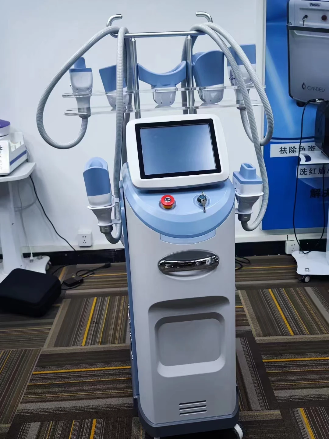 Professional cryo machine 4 handles Cryolipolysis cryo lose weight 360 degree fat freezing cryolipolysis body slimming machine
