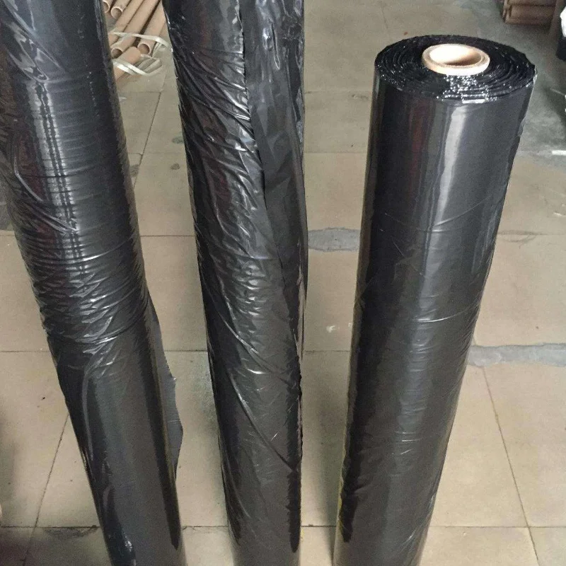 200um Black plastic sheeting roll for builder film