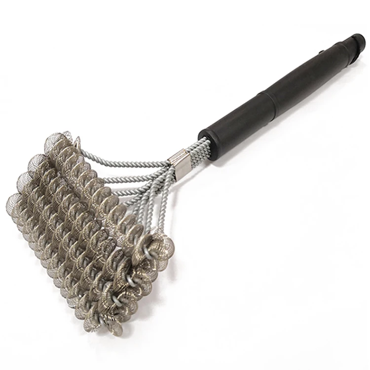 
4 in 1 stainless steel BBQ grill cleaning brush kitchen cleaning brush for pan dish 