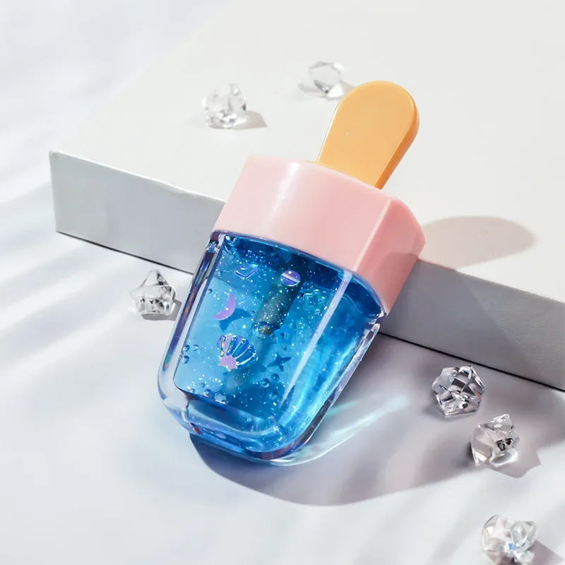 New Arrival Wholesale Ocean World Liquid Lip Gloss Moisturizing Cute Ice Cream Lip GLaze Makeup