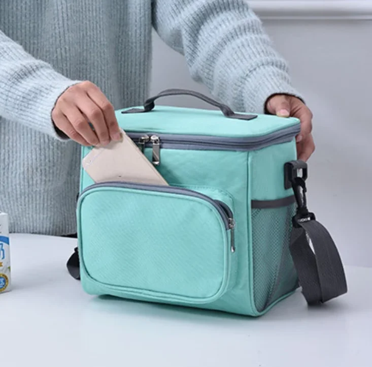 
OEM Thermal Insulated Cooler Bags Large Picnic Lunch Bento Box Trips BBQ Meal Ice Zip Pack Accessories 