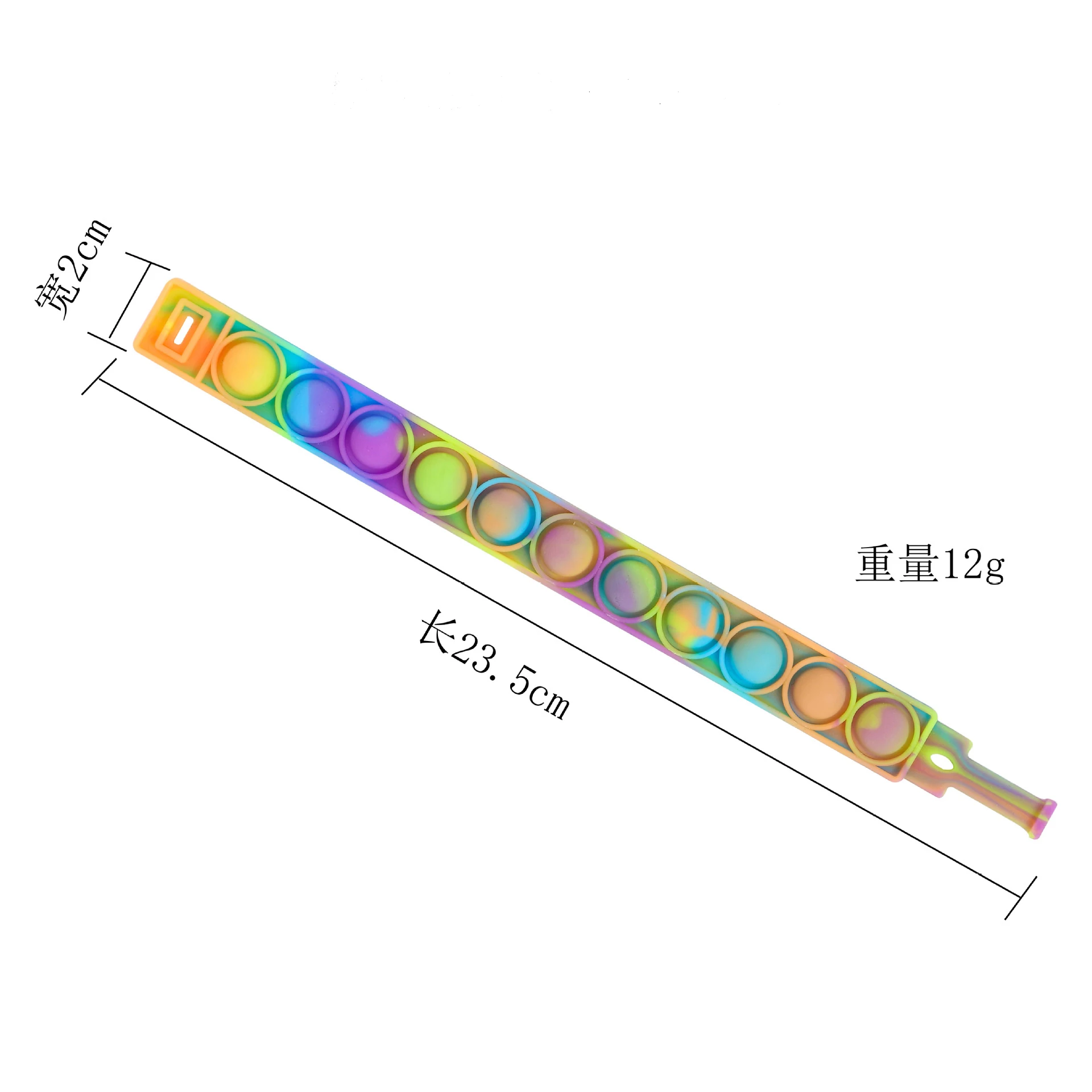 
Hot Seller Silicone Anti stress Pop Fidgets Watch Band Push Pop & it Fidget Toy Bubble Bracelet 