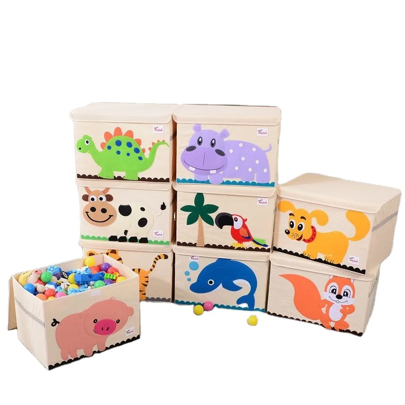 Коробка для хранения детских игрушек, креативная коробка для хранения с мультяшным рисунком, коробка для хранения мебели для бытовых предметов и детских вещей