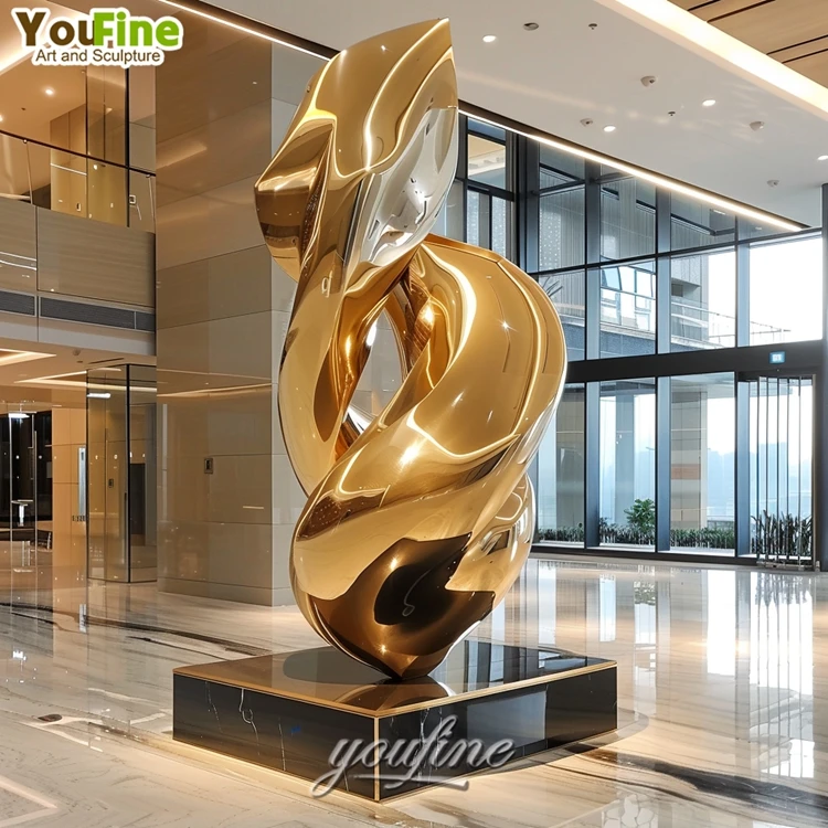 Modern Abstract Stainless Steel Contemporary Metal Art Garden Sculptures