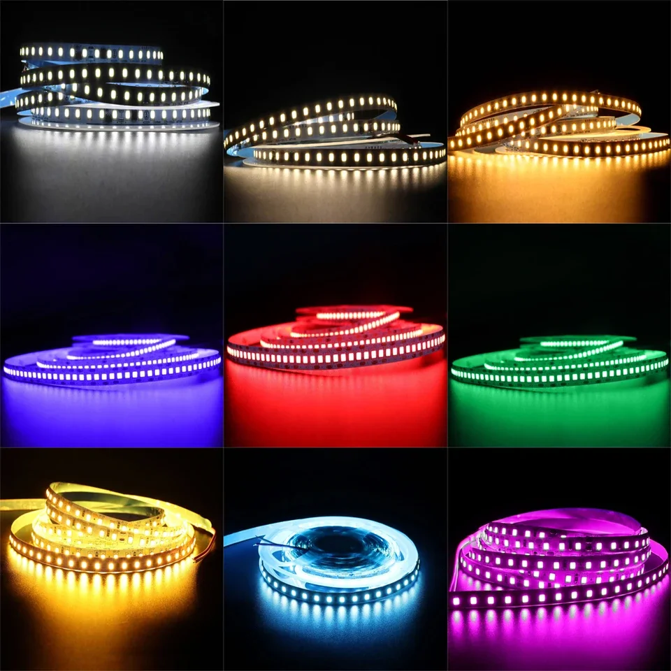 AC220V~230V LED Strip Lights 2835 120/240 LED/m 5M Lamp 220V LED Strip Light 220 Volt Diode Tape Flexible Soft Lamp For Bar Home