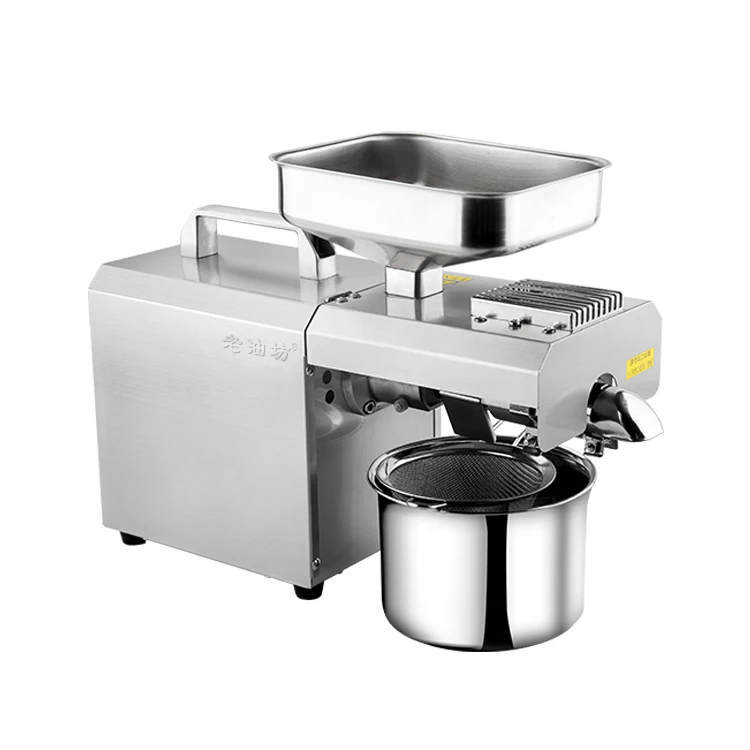 High oil yield Mini Oil Press Automatic Extraction Machine for Palm and Groundnut Oil