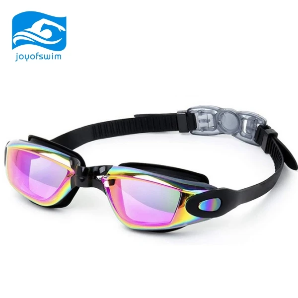 Wholesale Silicone Frames Fashion Swimming Goggles Mirrored Swimming Goggles Glasses With Custom Case