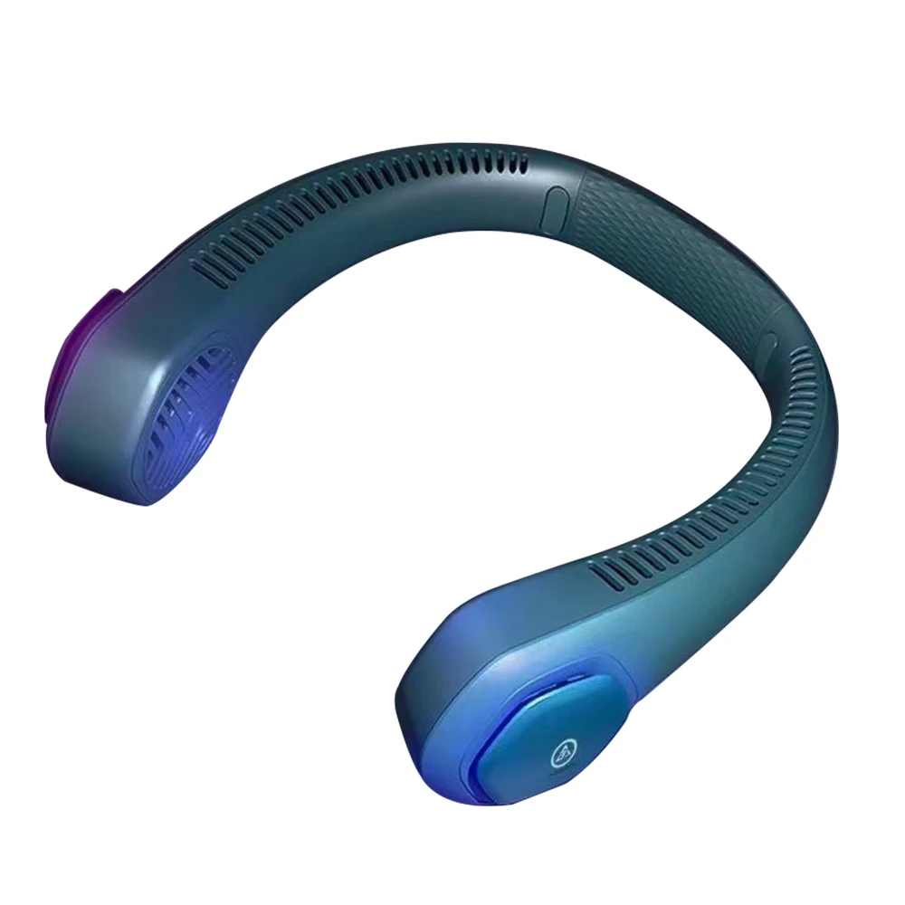 
Shenzhen Usb Electric Fans Neck Hanging Small Fans Holding Bladeless Cooling Fan With Led Light 