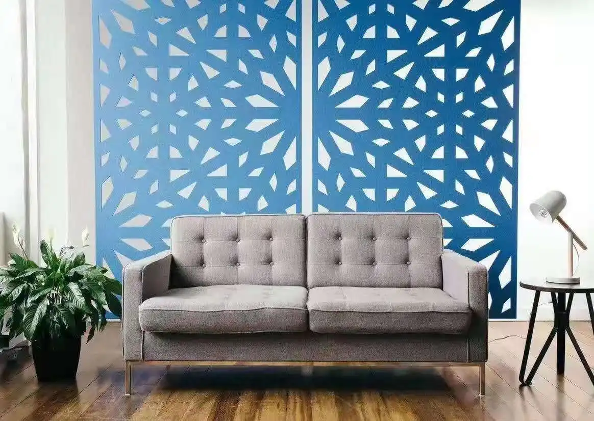 European Standard Eco-friendly 100% PET Colorful Acoustic Wall Panels Decorative Screen Room Divider