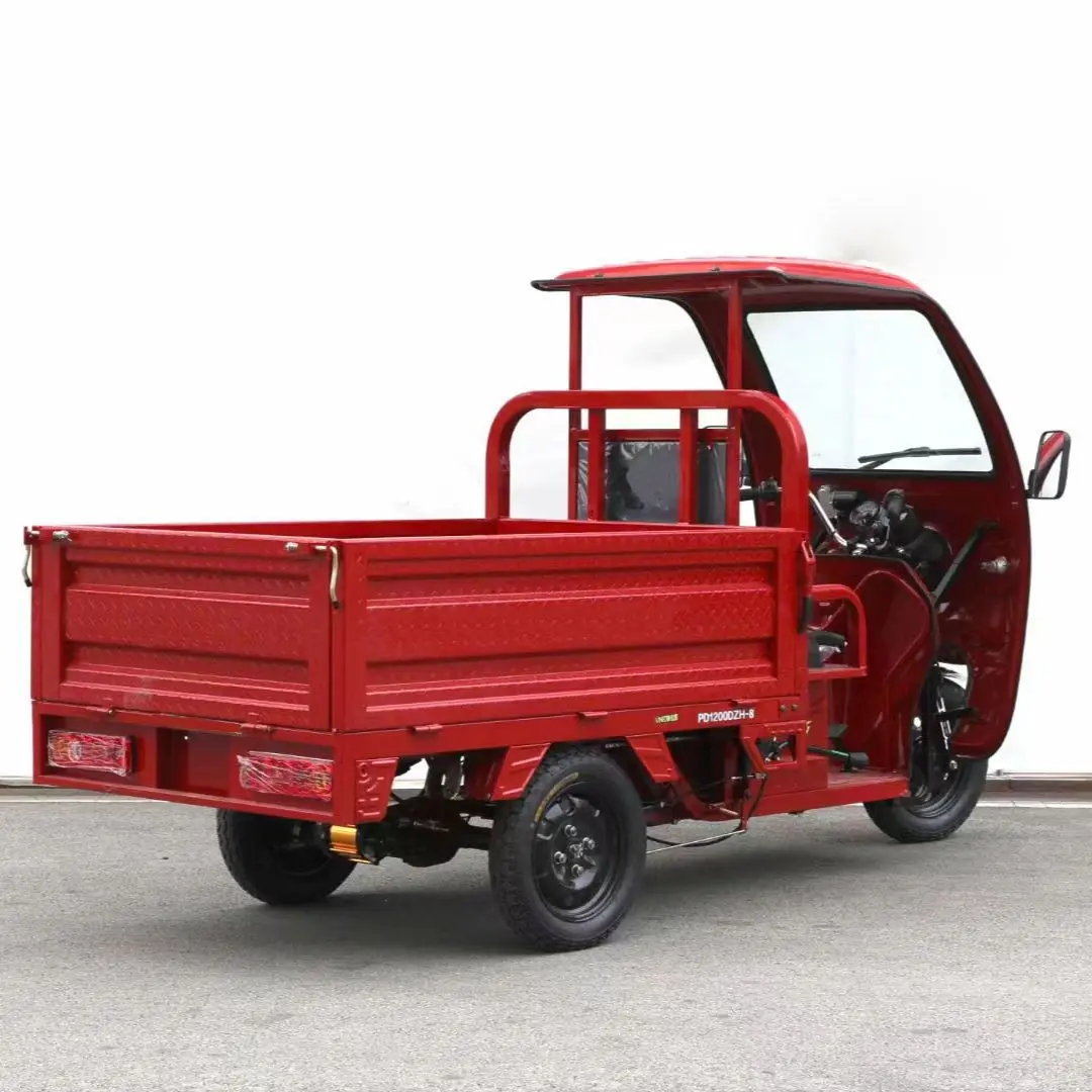 2024 New Wholesale Cargo Tricycle 1000w 1500w 2000w Electric Tricycle Load Capacity 1000 Kg Cargo Etrike for  Sale