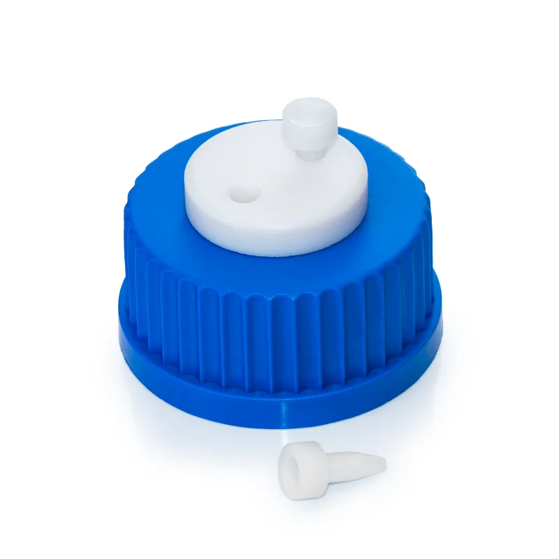 Laboratory GL45 Mobile phase bottle caps Safety cap one to five holes PTFE septa HPLC