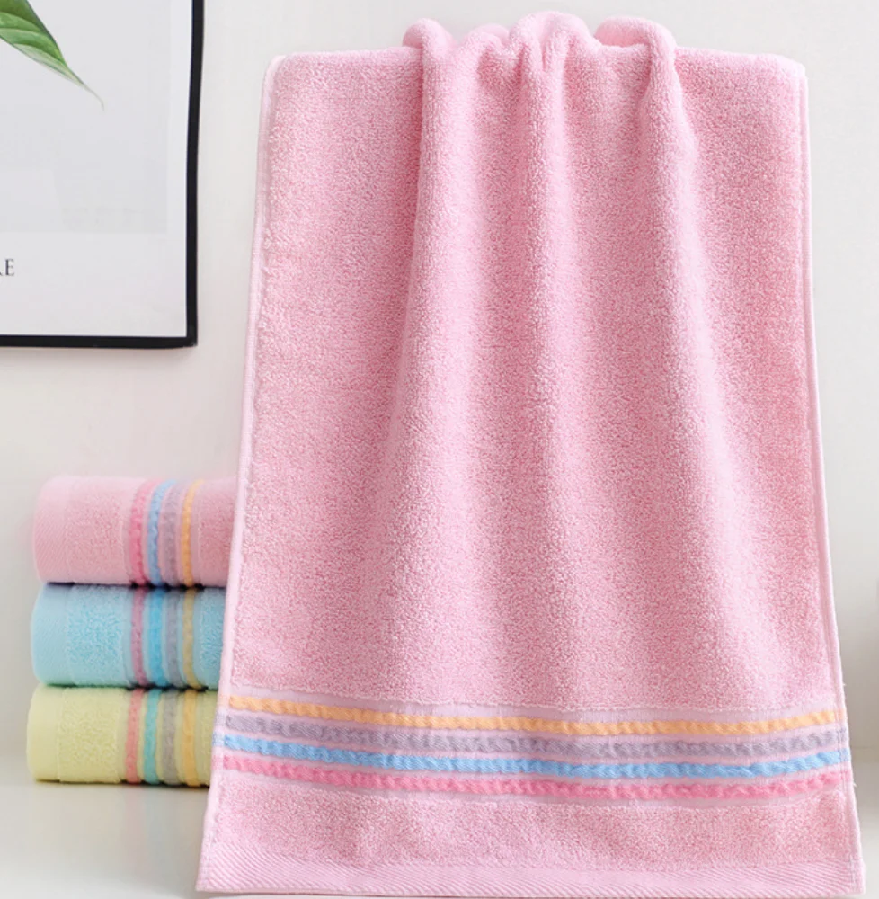 Custom logo White 100% Cotton Bath Face Hand Dobby Towels gift set cheap hotel towel toallas cotton towel with gift box