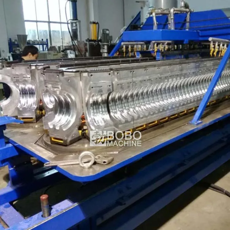 Electric high speed plastic corrugated pipe double wall extrusion machine