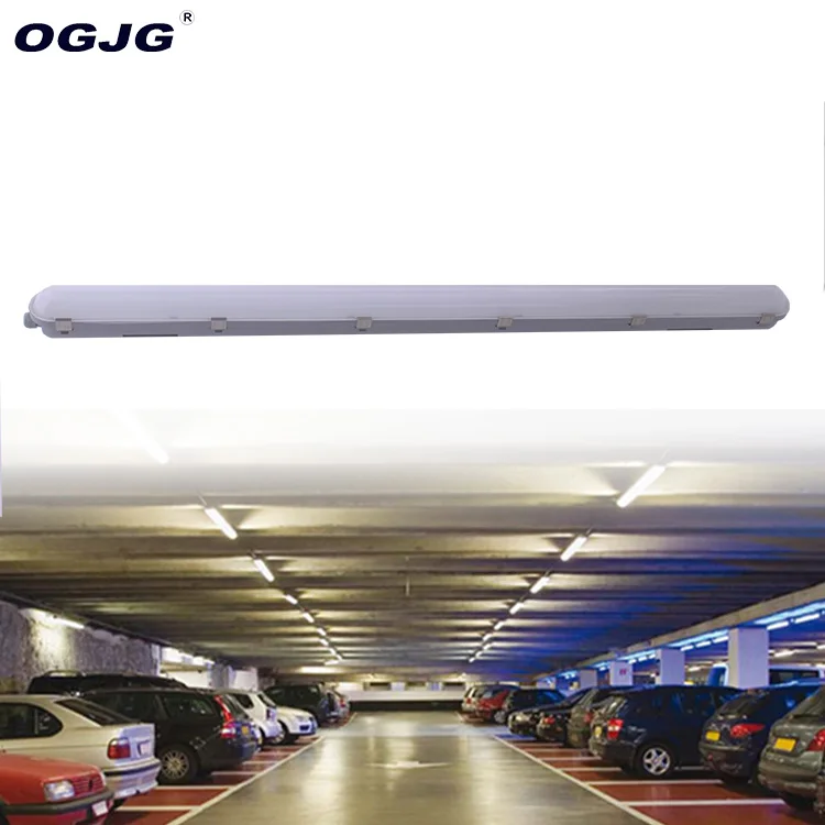 20w 40w 2ft 4ft Damp Proof Dustproof IP66 Waterproof Linear Lighting Fixture Led Tri-proof Light