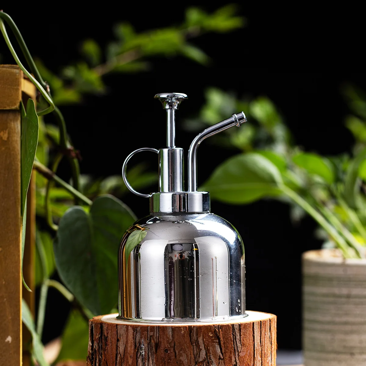 Stainless Steel Water Watering Can Retro Brass Gold Small Mini Fleshy Watering Can Spray Bottle